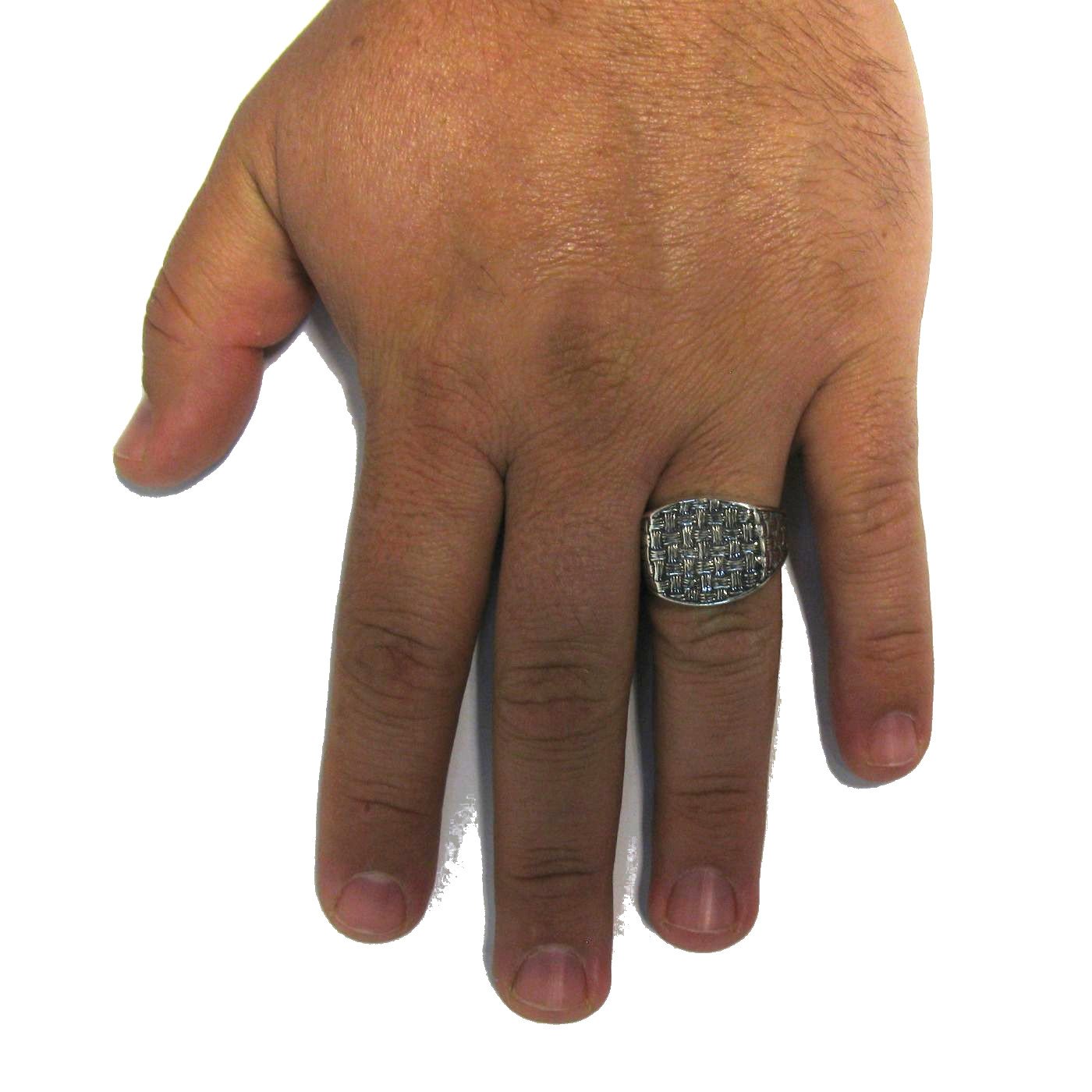 Anillo de plata de ley sólido 925 R001710