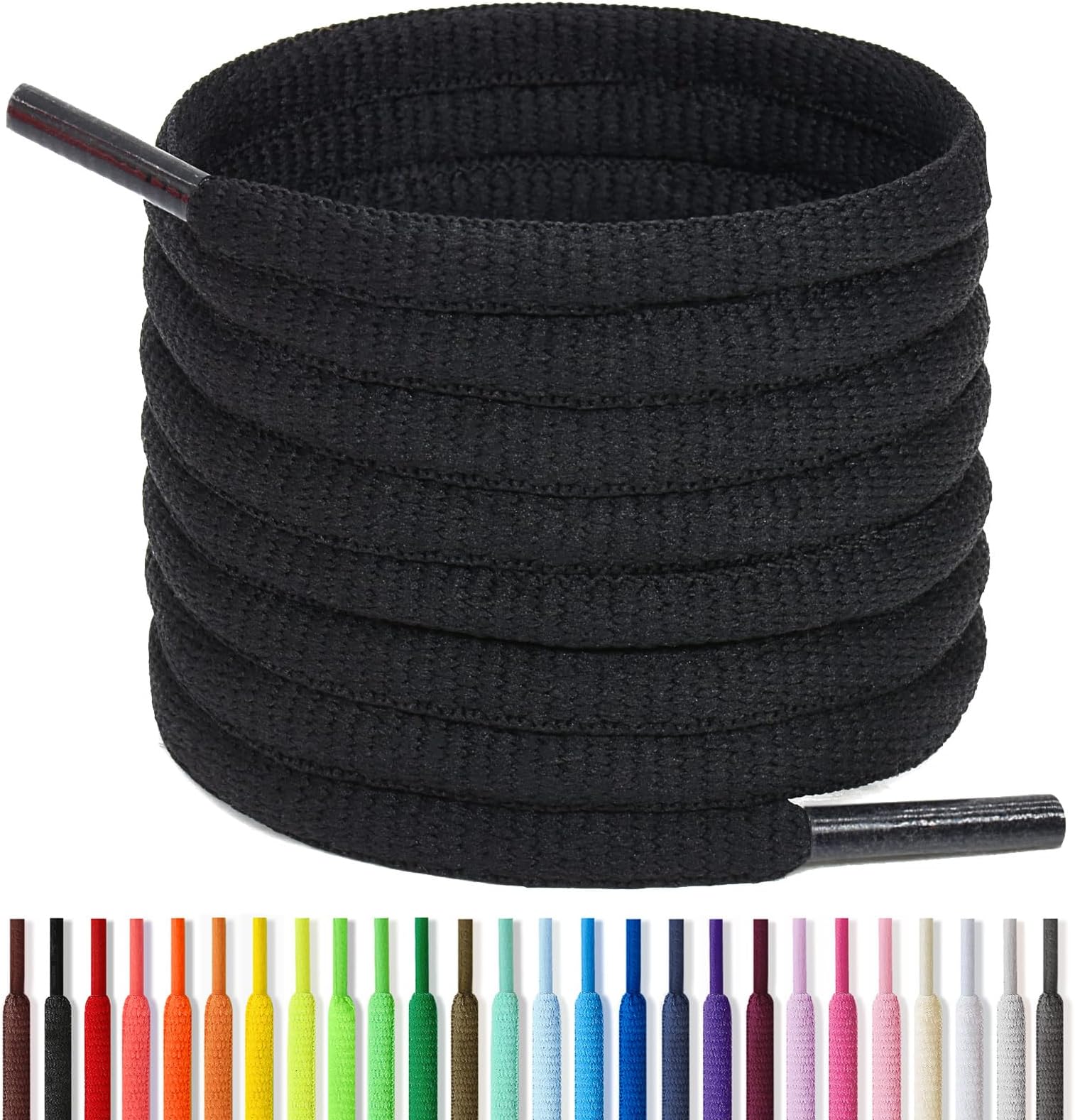 Handshop oval shoelaces for sneakers, half round shoe laces