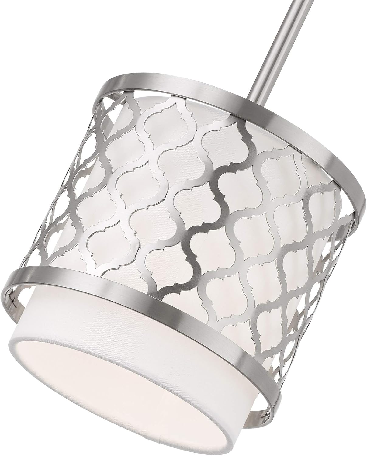 Livex Lighting 41101-91 Mini Pendant, Medium, Brushed Nickel