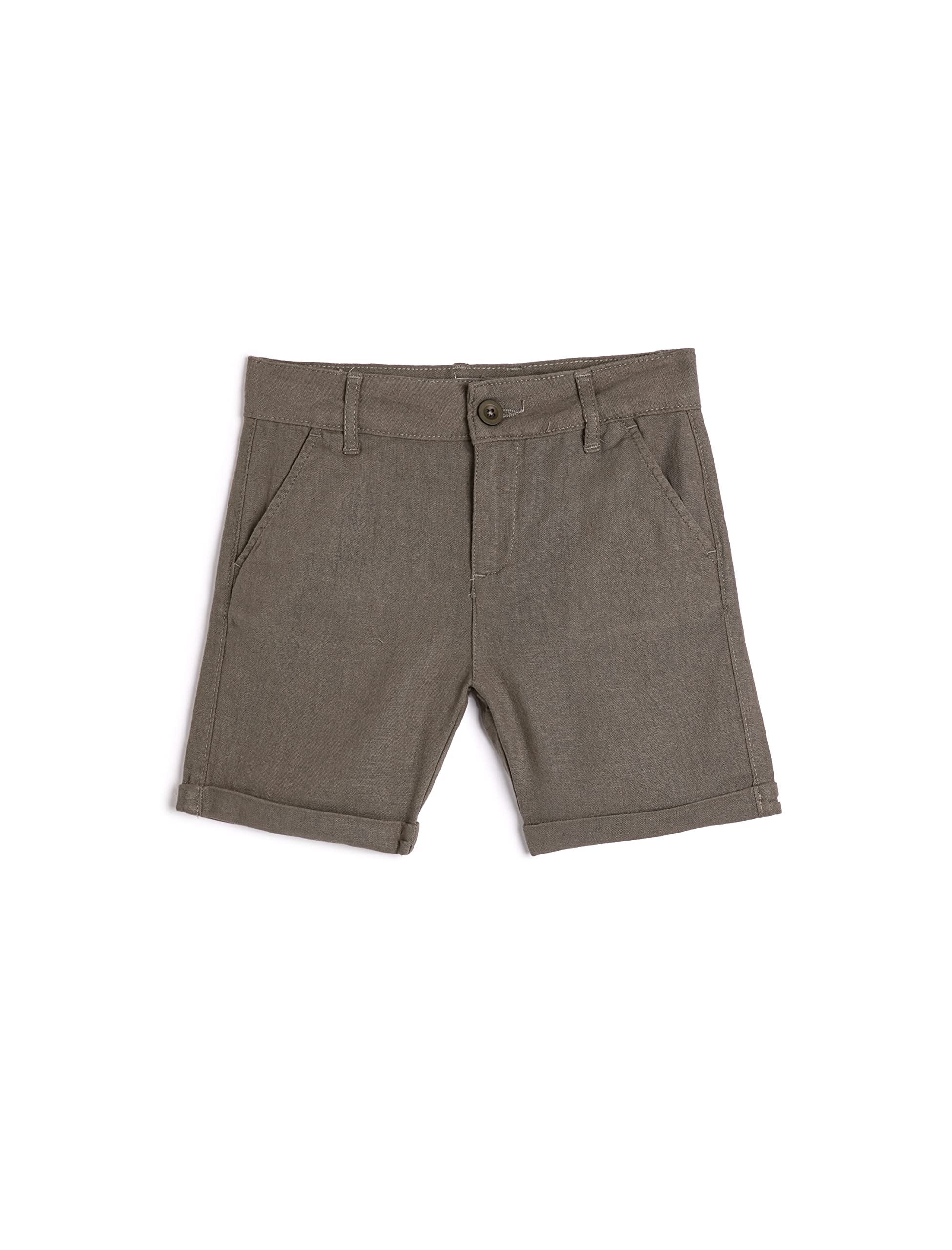 Koton Boys Linen Shorts Drawstring Pockets