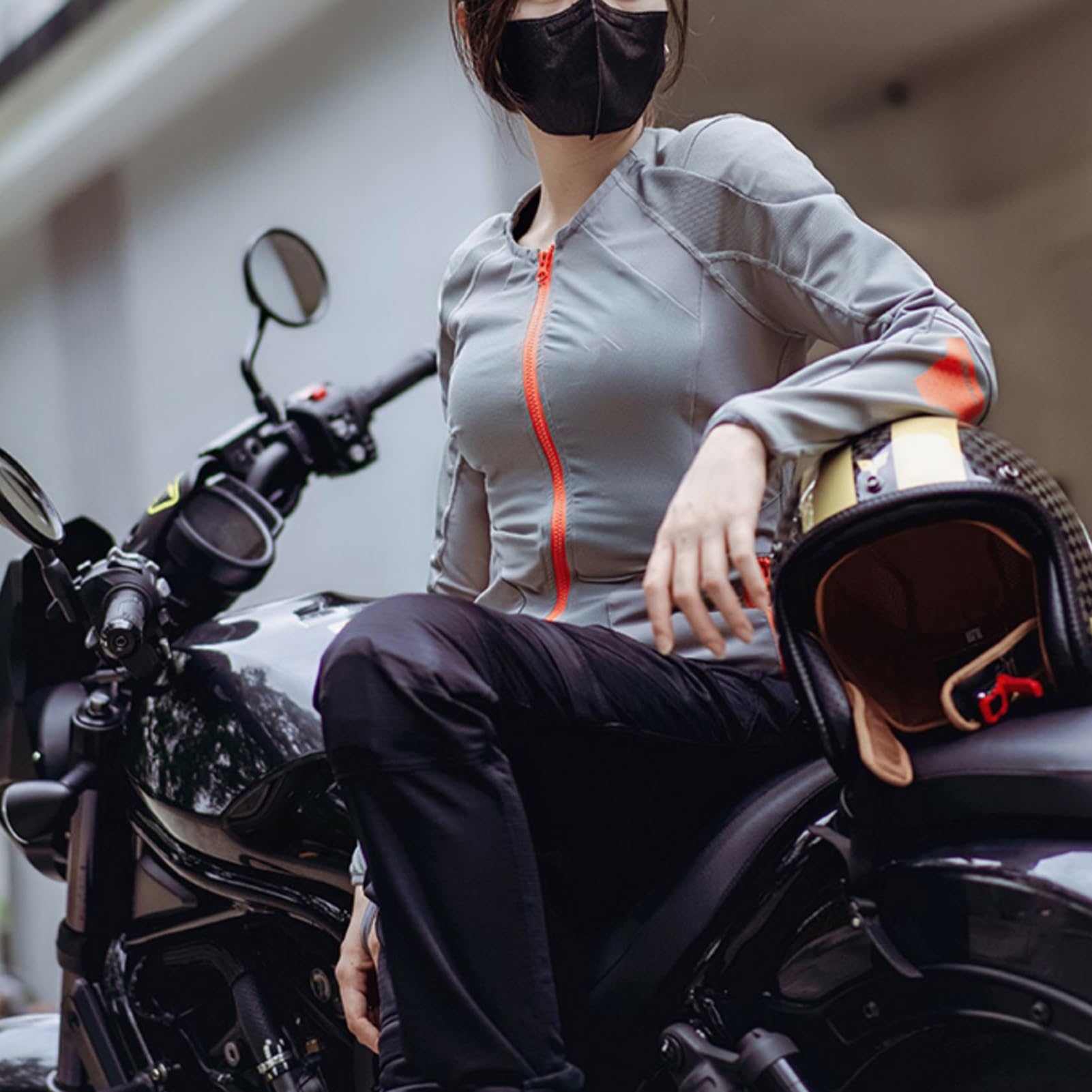 Chaqueta De Moto De Malla Equipo De Protección Extraíble/con Cinta Reflectante Chaqueta De Equitación De Alta Visibilidad Con Protección for Hombre(Green,XXL)