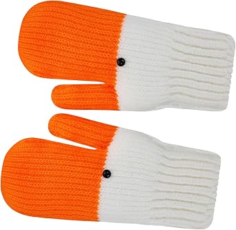 Cute Cartoon Goose Winter Warm Gloves Funny Duck Crochet Knit Mittens Fleece Lined Ski Snow Gloves for Women Girls