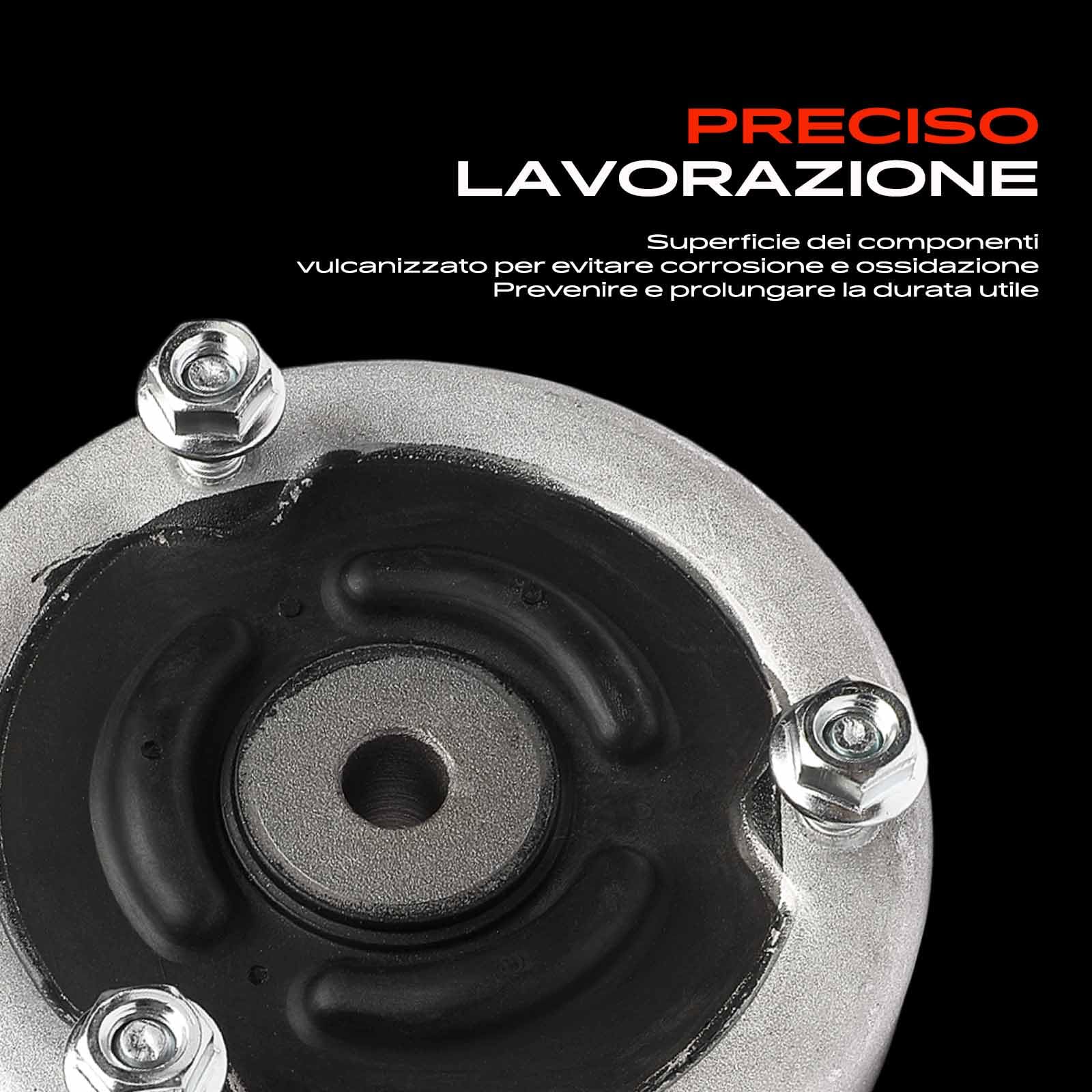 Frankberg 2x Cuscinetto a cupola Cuscinetto di supporto ammortizzatore Posteriore Compatibile con Serie 5 E60 Serie 7 E65 E66 E67 Serie 6 E63 Replace# 33526779611