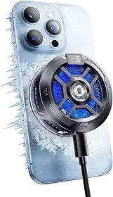 Cooler Magnético Para Celular Para Jogos, Ventilador De Resfriamento Para Celular Com Modo Duplo/Exibição De Temperatura, Radiador Portátil Para Iphone Magsafe Series/Android/Ipad/Tablet, Res