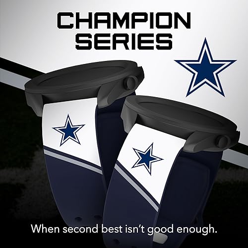 Miniatura 2 de Game Time Dallas Cowboys HD Champion Series - Correa de reloj compatible con Samsung Galaxy Watch