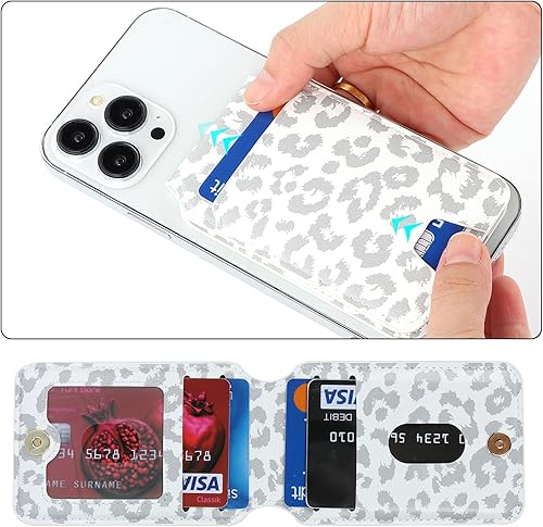 Miniatura 3 de Cavor Compatible con Magsafe - Cartera magnética para iPhone 1716 Pro Max14 Pro1514 Plus1312 MagSafe, crédito para iPhone 151312, color blanco