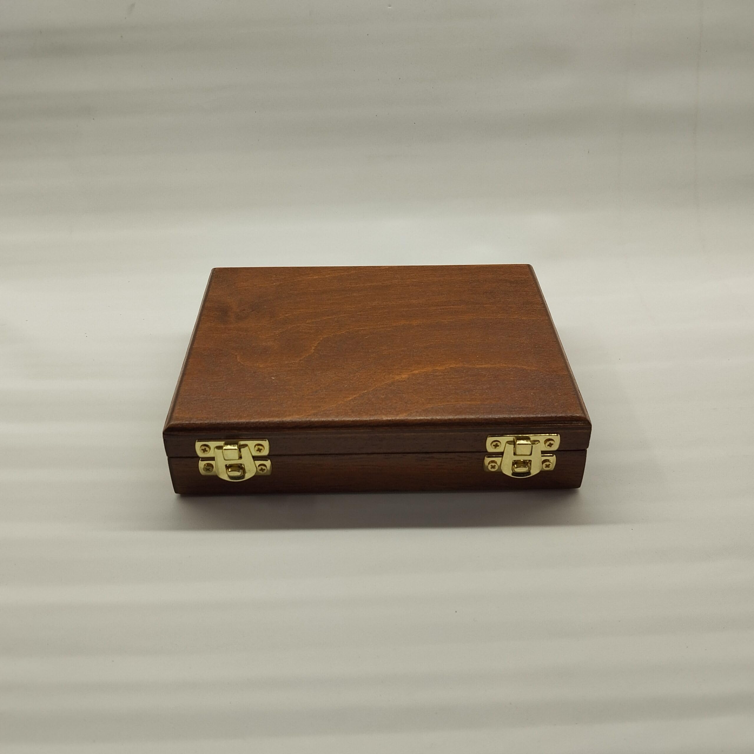 Caja para Monedas de Madera Hecha a Mano, 12 Compartimentos para esterlinas, marengas y Monedas Antiguas, Forrada en Terciopelo, numerada con Certificado de autenticidad