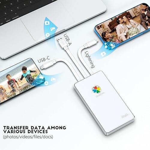 Miniatura 7 de iDiskk Disco duro externo certificado App-le de 4 TB para iPhone iPad (iPhone 17161514131211X) Android Mobile, MacBook y Windows PC, almacenamiento