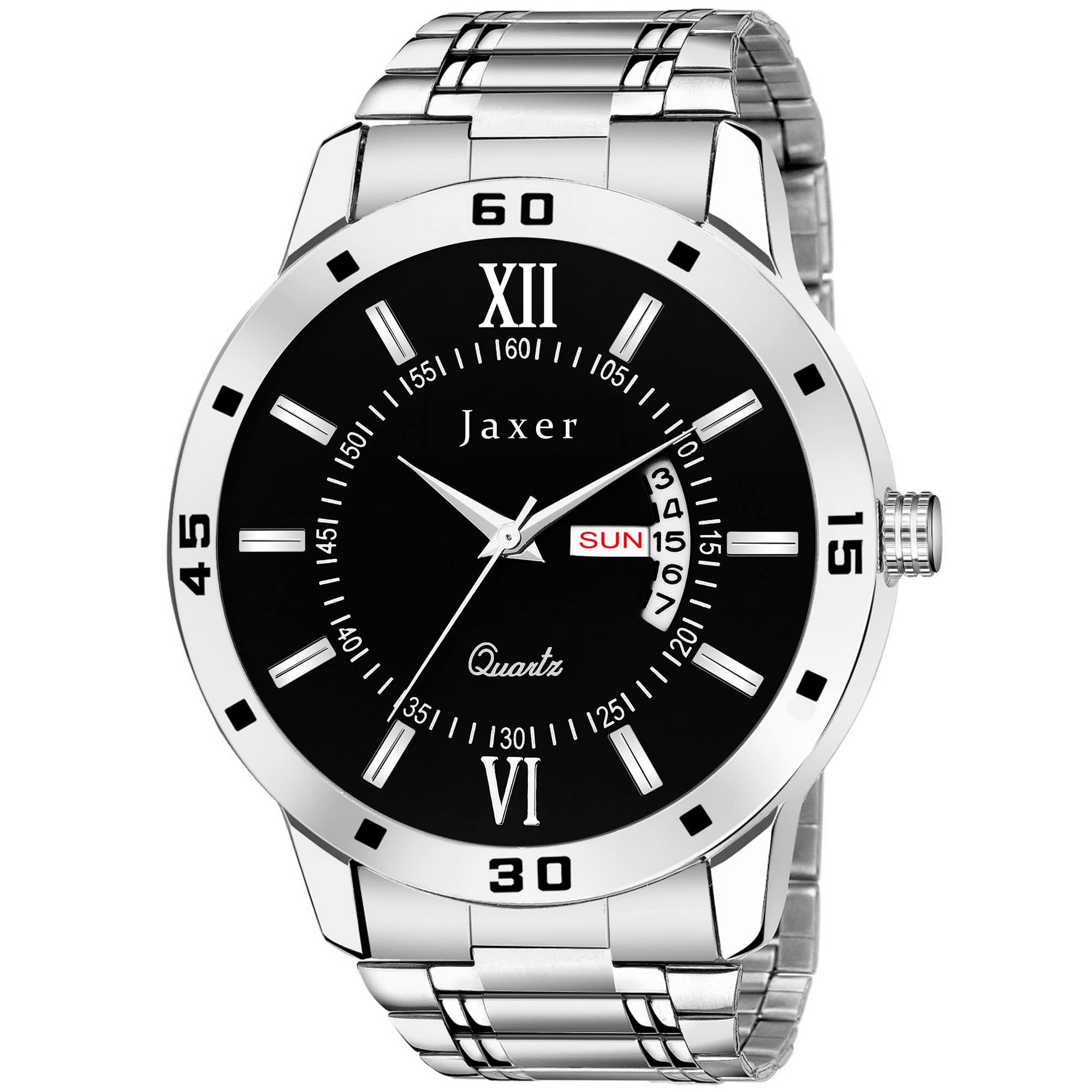 Jaxer Day & Date Feature Analogue Men Watch (Black) (B0BPS9PVSY) Amazon Price History, Amazon Price Tracker