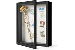 8x10 Black Shadow Box Frame Display Case