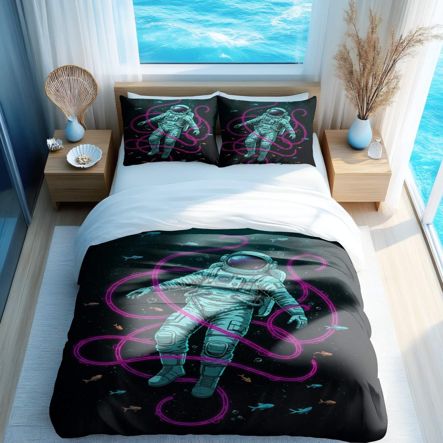 Housse de couette nourriture interstellaire 200x200 : le cadeau idéal pour ado passionné