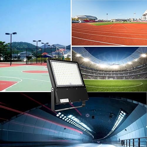 Miniatura 7 de Lámpara de inundación LED al aire libre de 400W, 60,000LM (150LM/W), luz diurna 5000K, 100-277V, iluminación impermeable IP66 para estacionamiento,