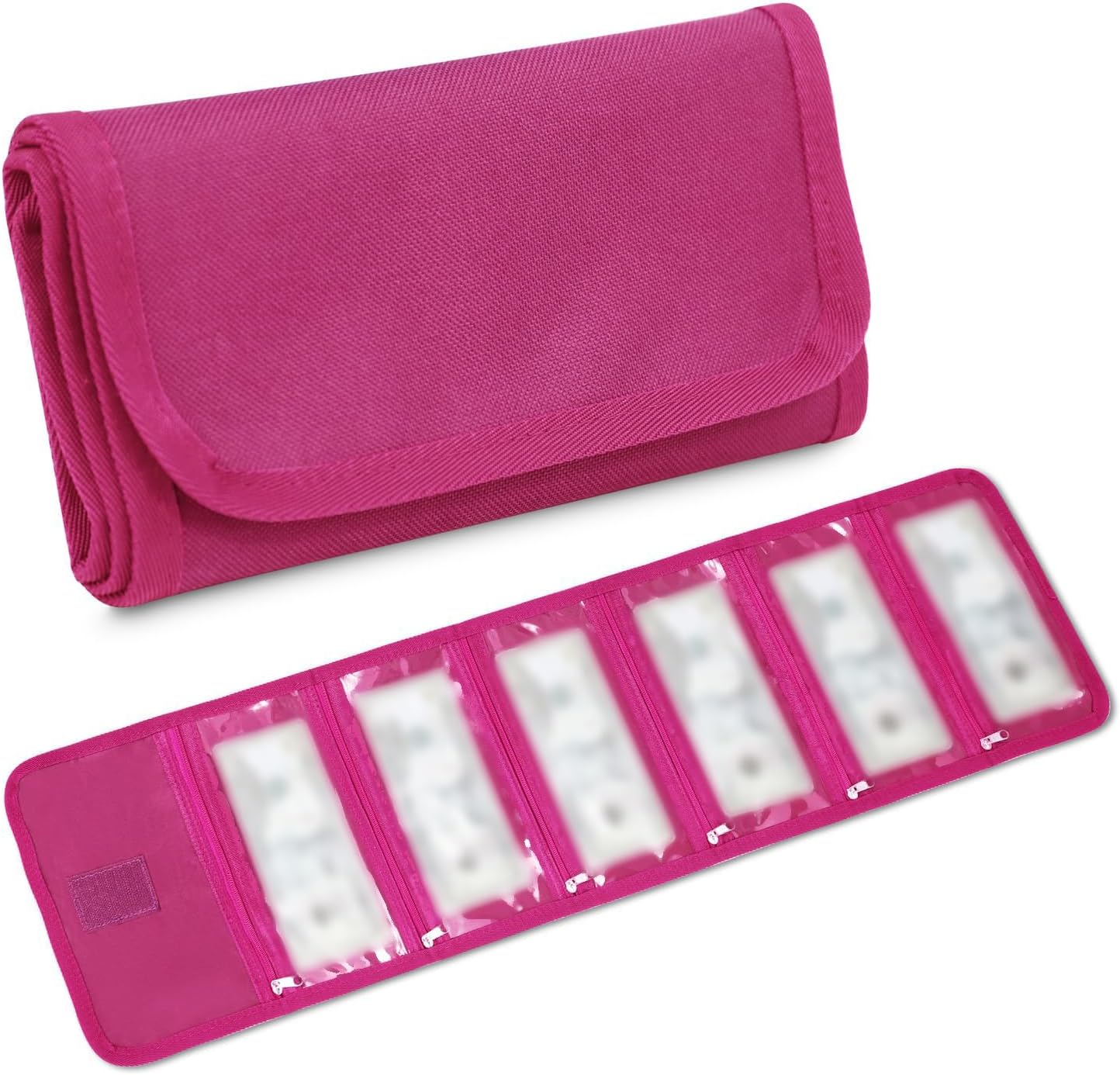 Money Wallet, Money Organizer for Cash with 6 Zipper Pockets, Money Bag, Cash Bill Organizer, Envelope Wallet, Money Bag, Small