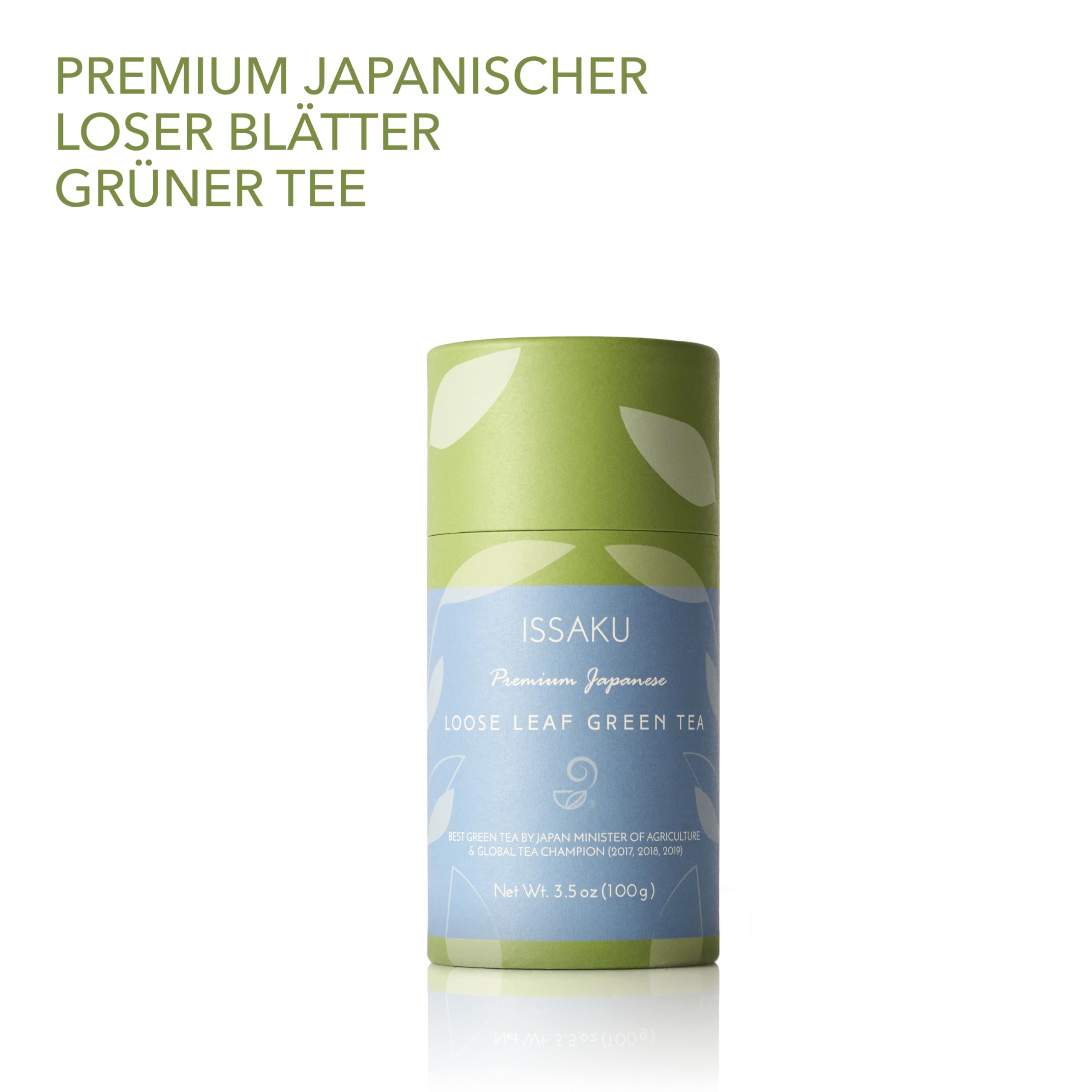 Issaku Green Loose Leaf Tea 3.5 Oz (100g) – Premium Japanese Organic Green Tea Loose Leaf – Vegan and All-Natural Rich in Japanese Tea Leaves