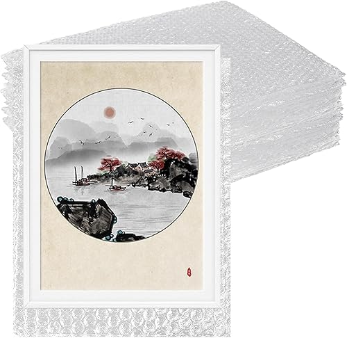 Miniatura 1 de YGPHO Paquete de 20 bolsas y bolsas transparentes de burbujas, bolsas grandes de burbujas de 16 x 20 pulgadas, bolsas de doble pared a prueba de