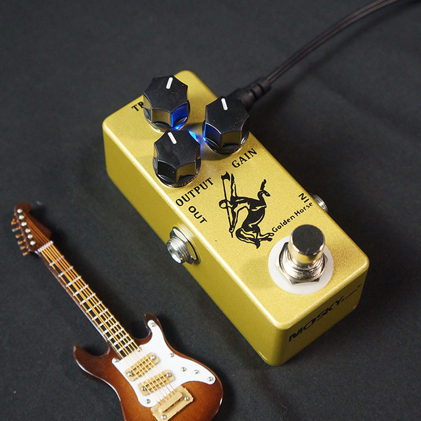 Chitarra elettrica Effetti Pedale Overdrive Chitarra Effetto Pedale True Bypass Full Metal Shell Aumenta Effetto Professionale Overdrive Effetti