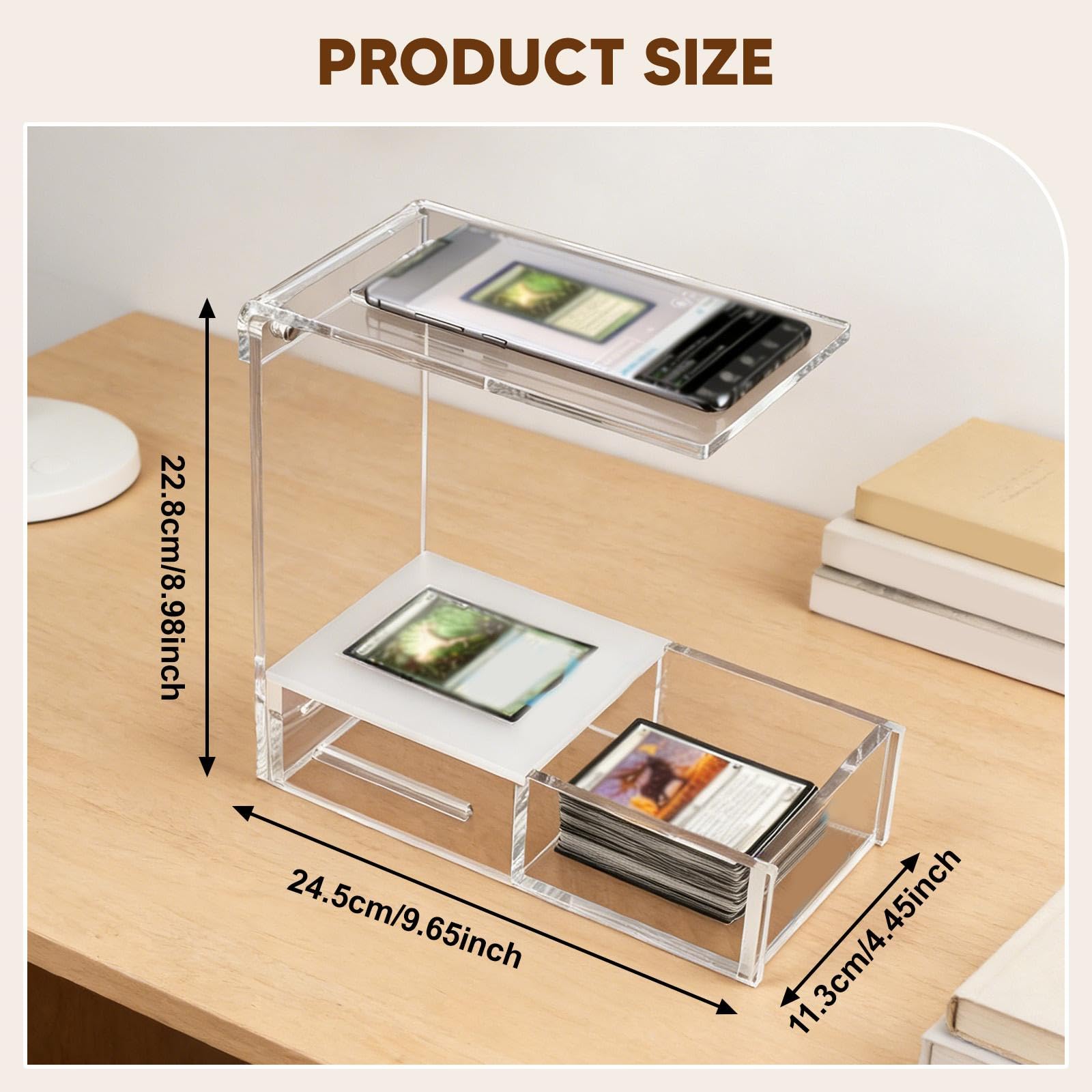 Porte-Cartes avec Plateau de Présentation et Robustesse Professionnelle. Porte-Cartes Transparent.