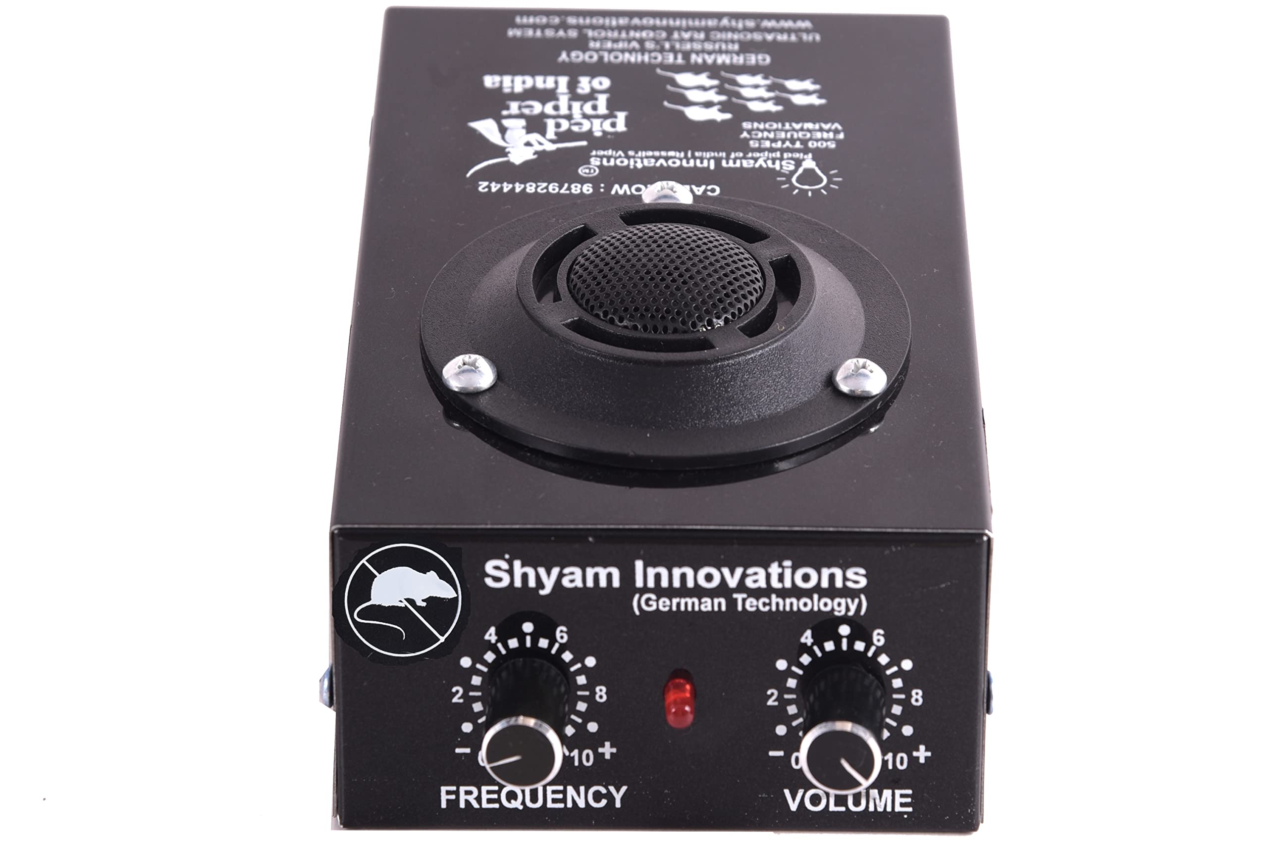 STOVEORAMASHYAM INNOVATIONS Ultrasonic Rat/Rodent/Pest Repeller for Kitchen/Warehouse/Restaurant/Multi Car Parking Textile, Markets/Et(Black),Made in India(Area Covered:1000 SF)~
