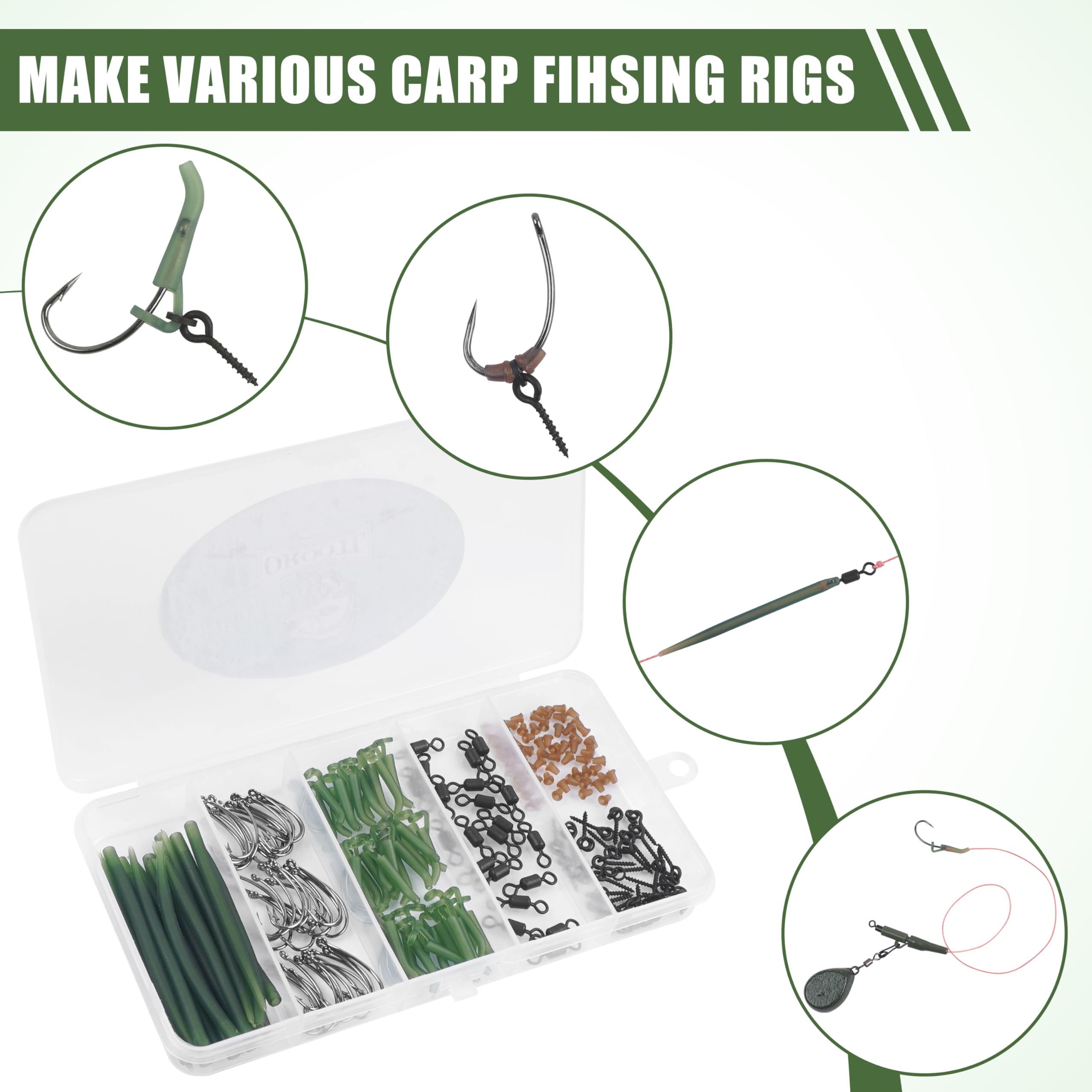Lot De 50 Manchons Anti-enchevêtrement Houson – 4,5 Cm, Caoutchouc TRP, Pour Pêche à La Carpe, Clips De Sécurité Inclus