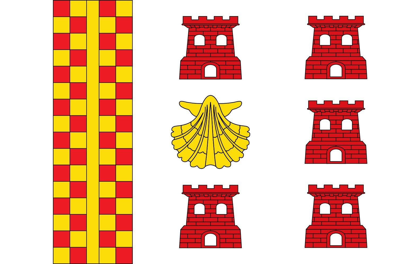 Drapeau paysage Begonte Galicia grand format extérieur pavillon horizontal de région