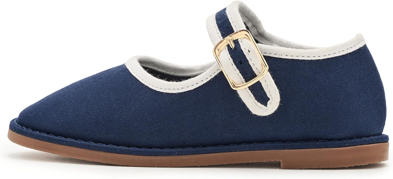 Janie and Jack Baby-Girls Twill Flats (Toddler/Little Kid/Big Kid)