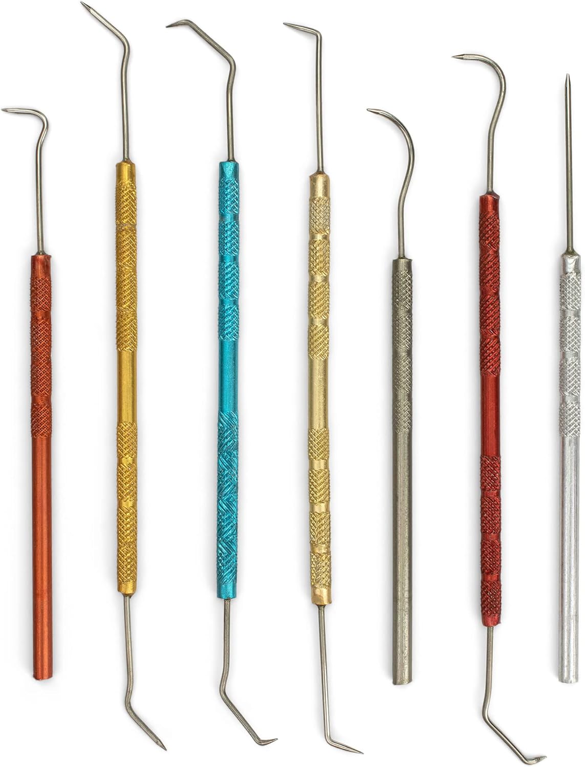 ENKAY Dental Pick Set with Colored Handles, 7 Pieces