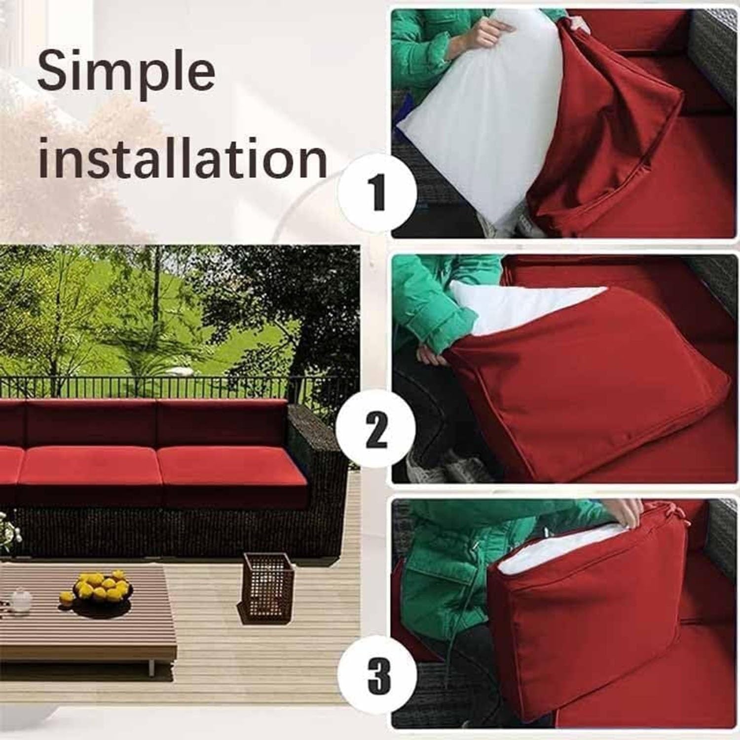 Housse de coussin Extérieur imperméable | 1001 Housses