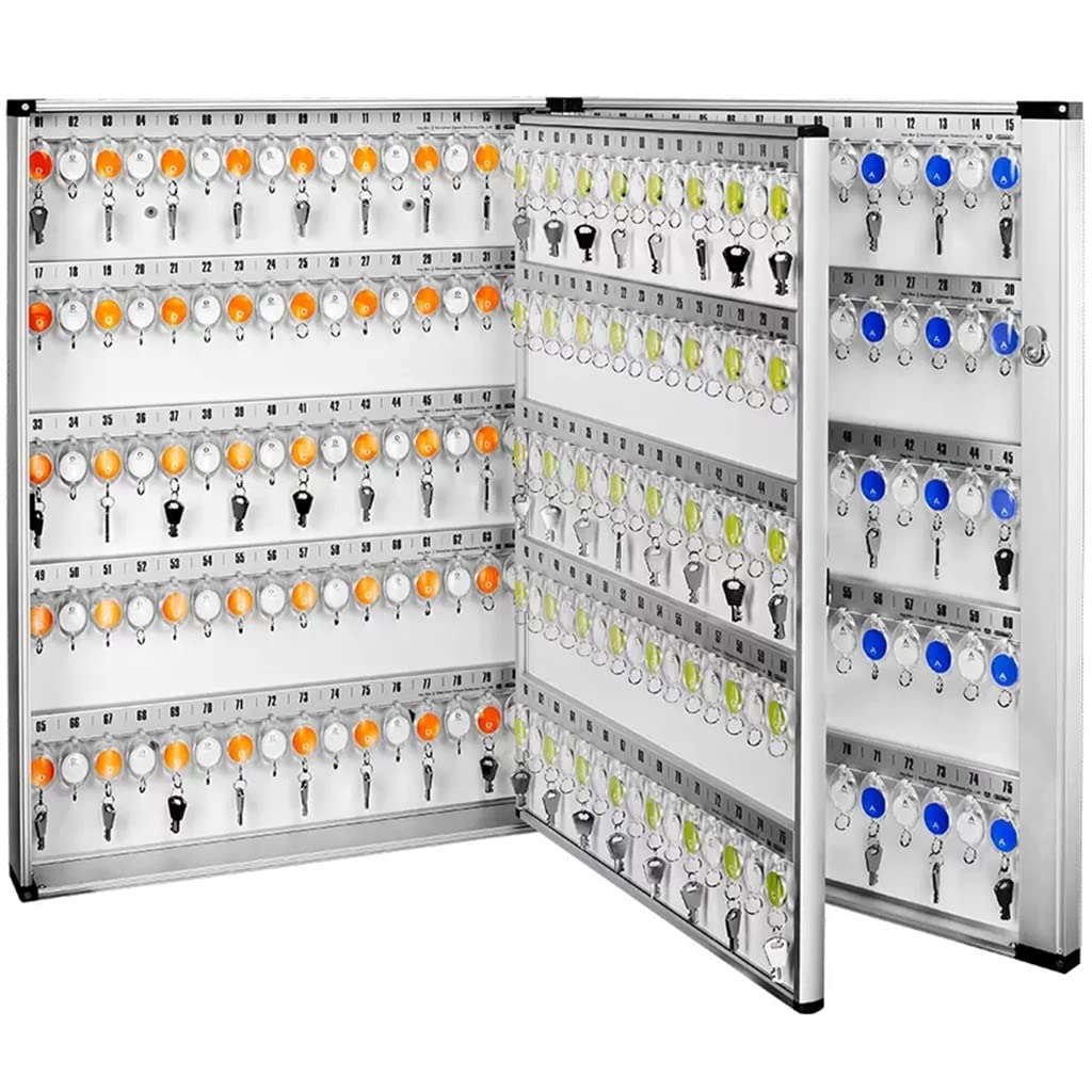 XDgfjrCGKJ Wall-Mounted Aluminum Alloy Key Lock Box, Office/Apartment Complex(305-keys)