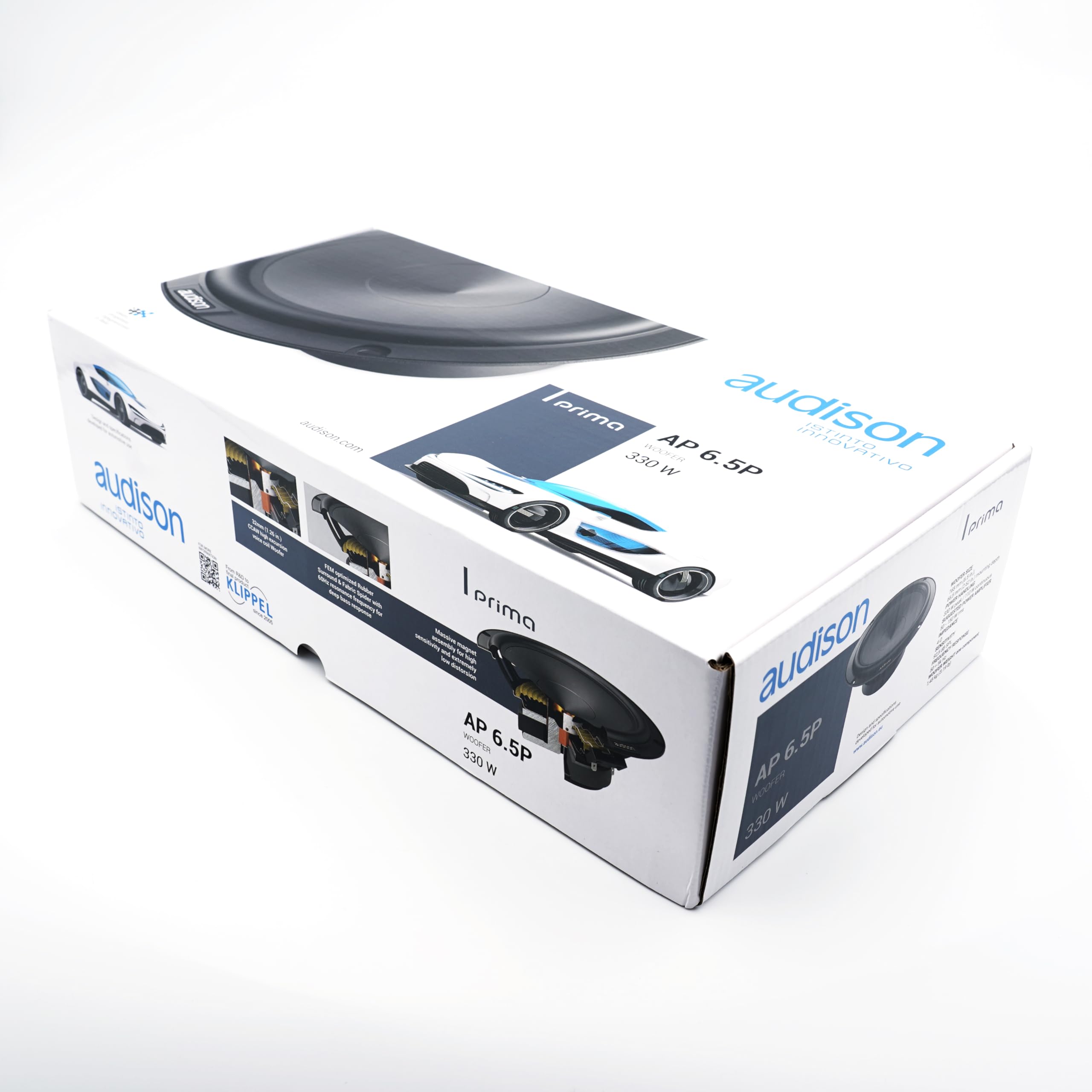Audison Ap 6.5P - Pareja de woofers de 165 mm con 330 W de Potencia máxima para instalaciones OEM