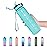 EYQ 32 oz Water Bottle with Time Marker, Carry Strap, Leak-Proof Tritan BPA-Free, Ensure You Drink Enough Water for Fitness, Gym, Camping, Outdoor Sports (Mint Green)
