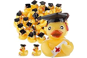 WEHOO60 Pcs Mini Resin Graduation Ducks
