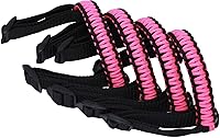 Vista 25 de BubbasGarageTv - Asas de agarre Paracord para Jeep Wrangler JL y Jeep Gladiator JT (negro)