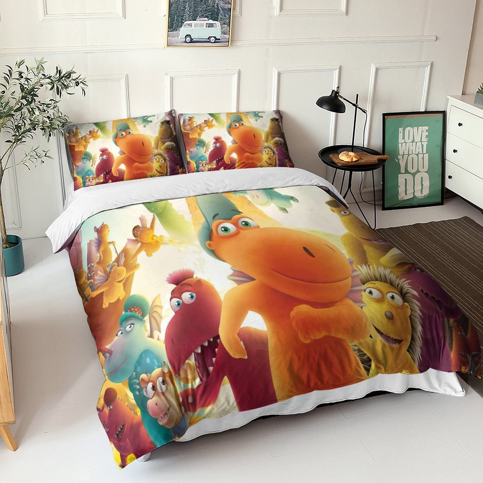 Der Kleine Drache Kokosnuss Bettwäsche - 140x200cm 100% Baumwolle