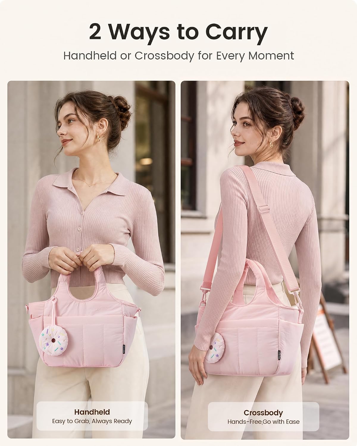 LOVEVOOK Cute Lunch Bag for Women, Insulated Lunch Box for Work