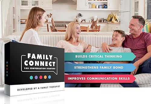 Miniatura 6 de 100 tarjetas de conversación familiar desarrolladas por un terapeuta con licencia divertidos juegos familiares para niños y adultos conocerse mejor