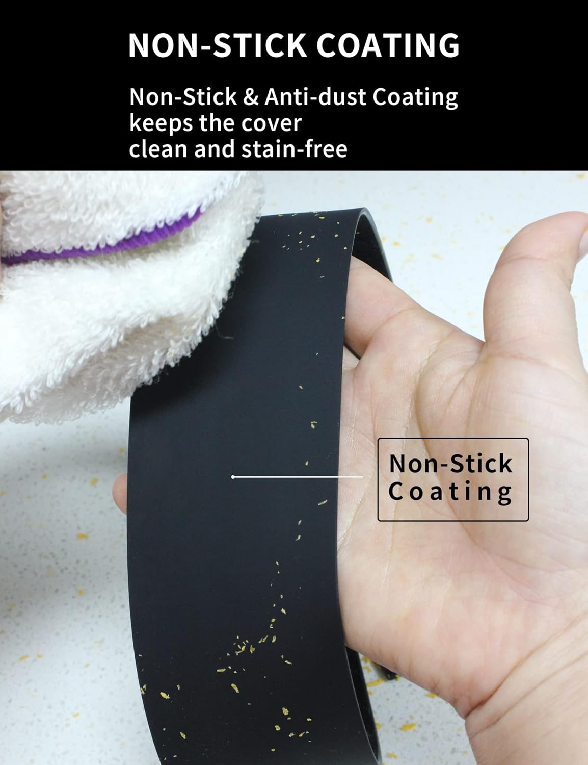 Donpearl Black Stove Gap Covers (2 Pack), Silicone Gap Filler for Stove and Counter, Oven Edge Side Gap Guards, Kitchen Range Crumb Catcher Strips between Stovetop and Countertop (21 inch Black)