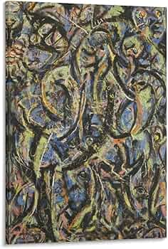 Amazon.co.jp: ジャクソンポロック偉大な画家名作《No.5》アート 絵画