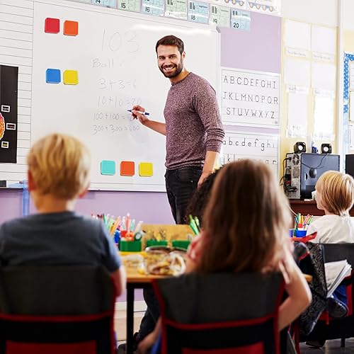 Miniatura 3 de Paquete de 96 mini borradores de borrado en seco magnéticos para pizarra blanca, suministros para el aula, limpiador de pizarra blanca para