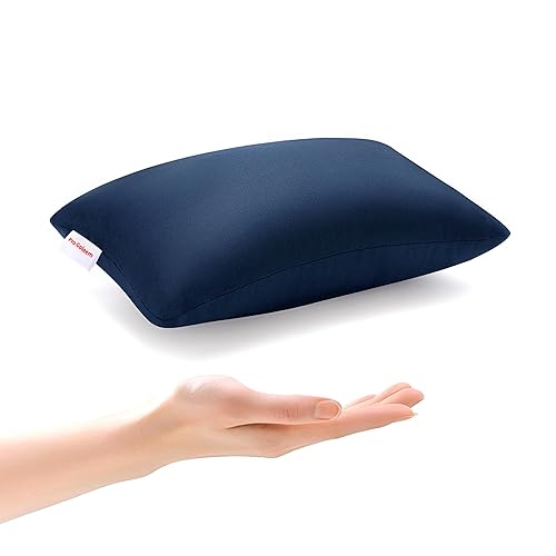 Vista 10 de Pro Goleem Almohada Pequeña 11''x6''x2.5'' para Acampar y Viajar con Etiqueta de Nombre Mini Almohada Pequeña para Niños Durmiendo y Silla Coche