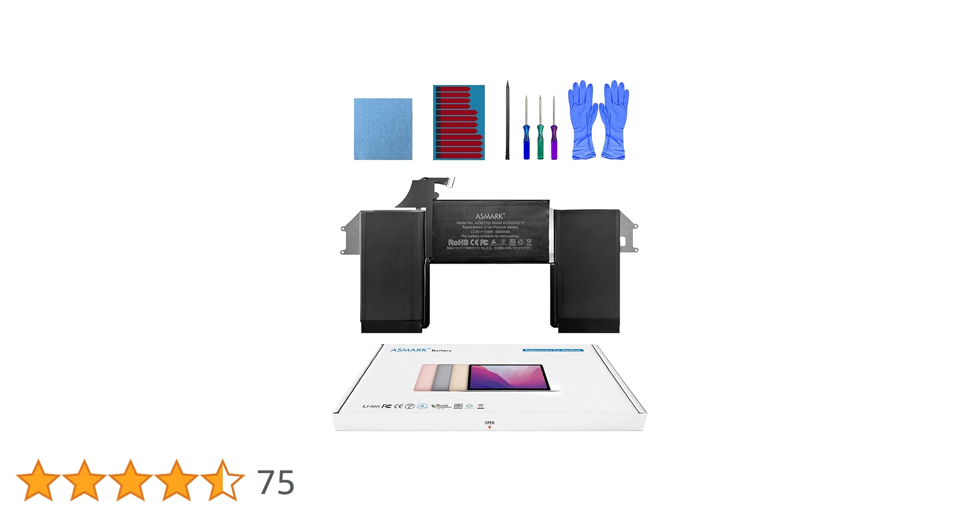 Amazon.co.jp: ASMARK Macbook Air A1932 バッテリー 交換 適用