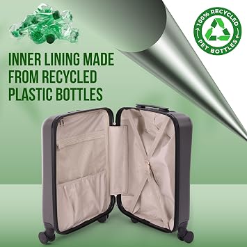 Aerolite 55x40x20 Expandable Ryanair Priority 4 Wheel Cabin Suitcase