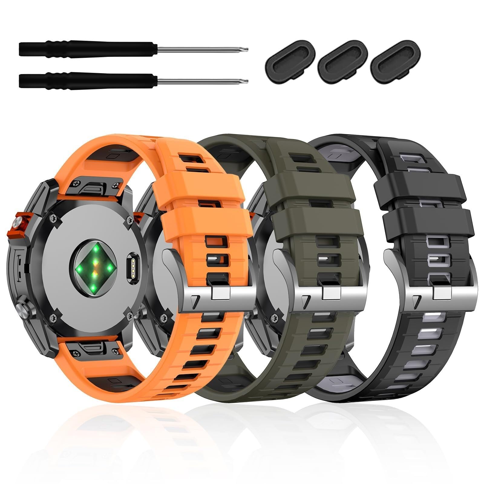 22mm do paska zegarka Garmin Fenix ​​7/7 Pro/6/6 Pro/5/5 Plus, miękkie paski silikonowe Quickfit do zegarka Forerunner 965 955/podejście S70 47mm/instynkt 2/quatix 7 Smartwatch