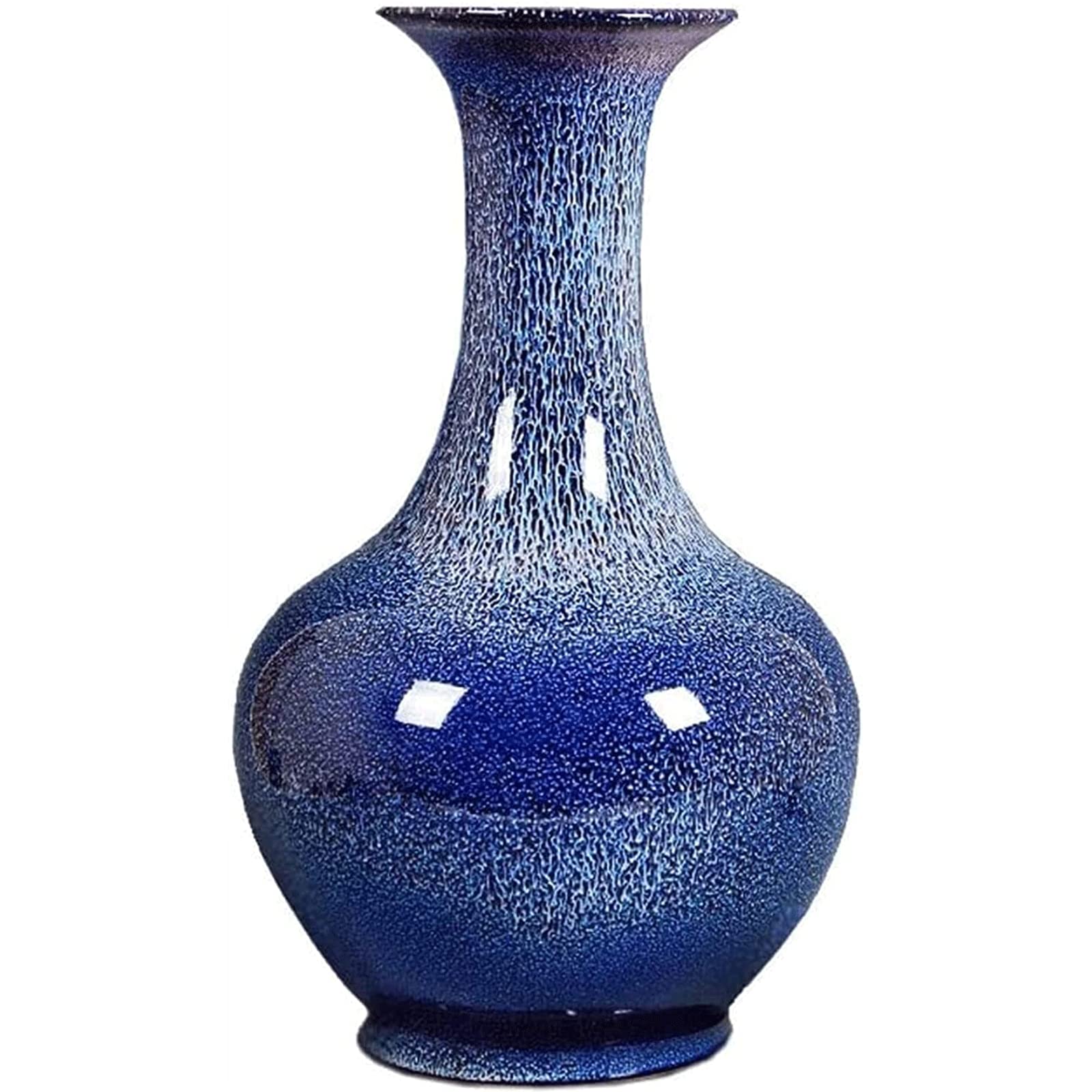 Ngdfgr As Known Fashion Starry Sky Vase Blue Ceramic Flower Vases Chinese Style Vintage Dried Flower Flower Arrangement Home Decoration Ornaments Decoration