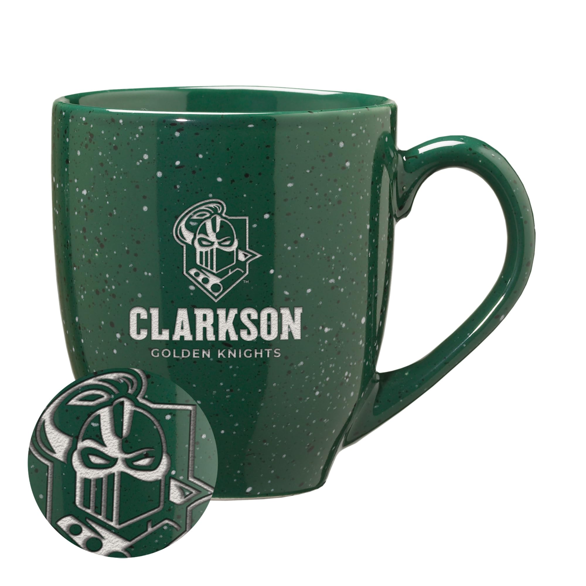 Mug céramique Clarkson Golden Knights finition mouchetée verte