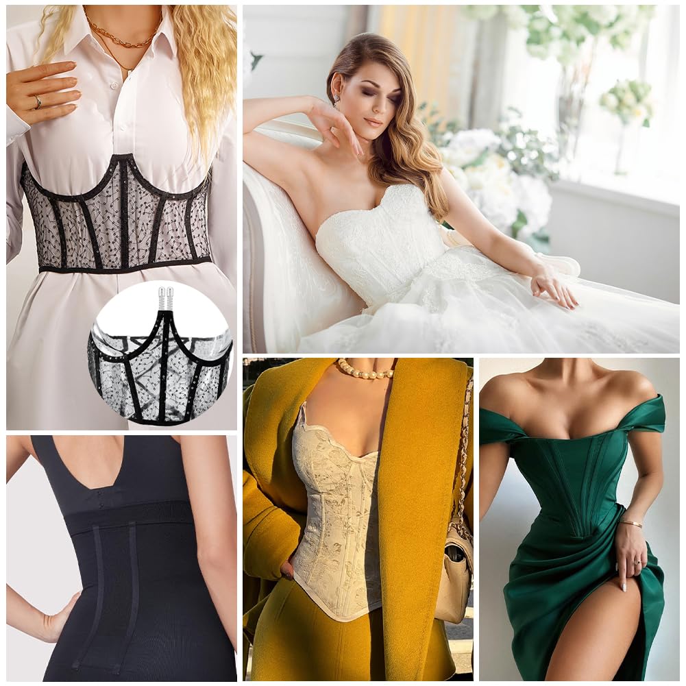 BENECREAT 80 Pcs Désossage en Métal en Spirale 8 tailles Désossage de Corset Désossage en Acier pour la Couture Désossage en Acier en Spirale Prédécoupé pour Fournitures de Fabrication de Corset