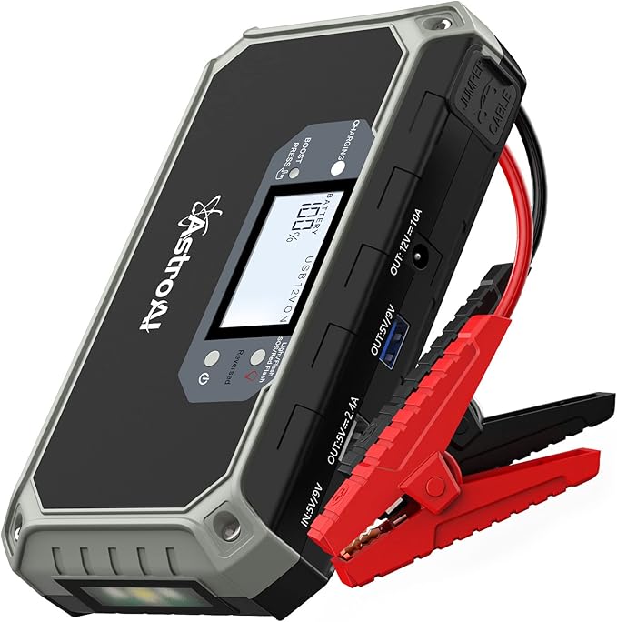 AstroAI Car Jump Starter, 2000A 12V 8in1 Battery Jump Starter, Up to