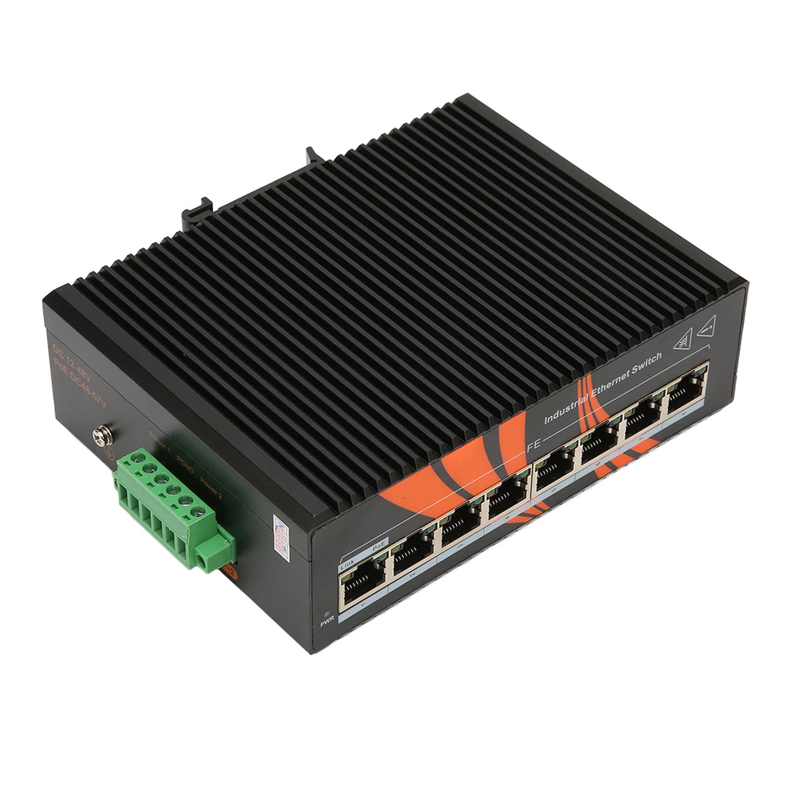 Cryfokt Przemysłowe Przełączniki Ethernet 8-portowa Niezarządzalna Szyna DIN Stopień Ochrony IP40 dla Transportu Kolejowego