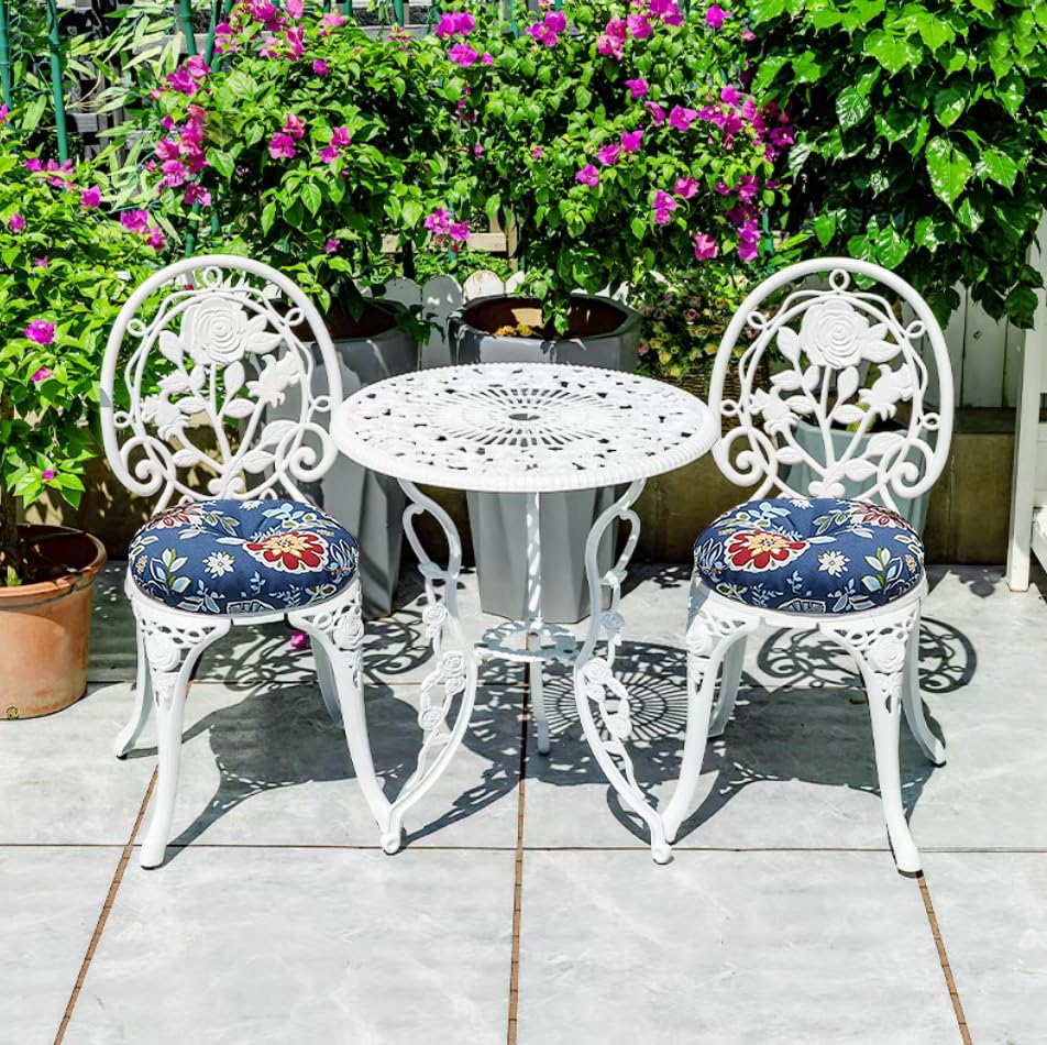 Cuscini Rotondi Per Sedie 30 Cm - Rivestimento Poliestere Antiscivolo | Per Interni Ed Esterni, Giardino - Foto 7