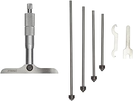 Fowler 52-225-114 Economy Depth Micrometer, 0-4