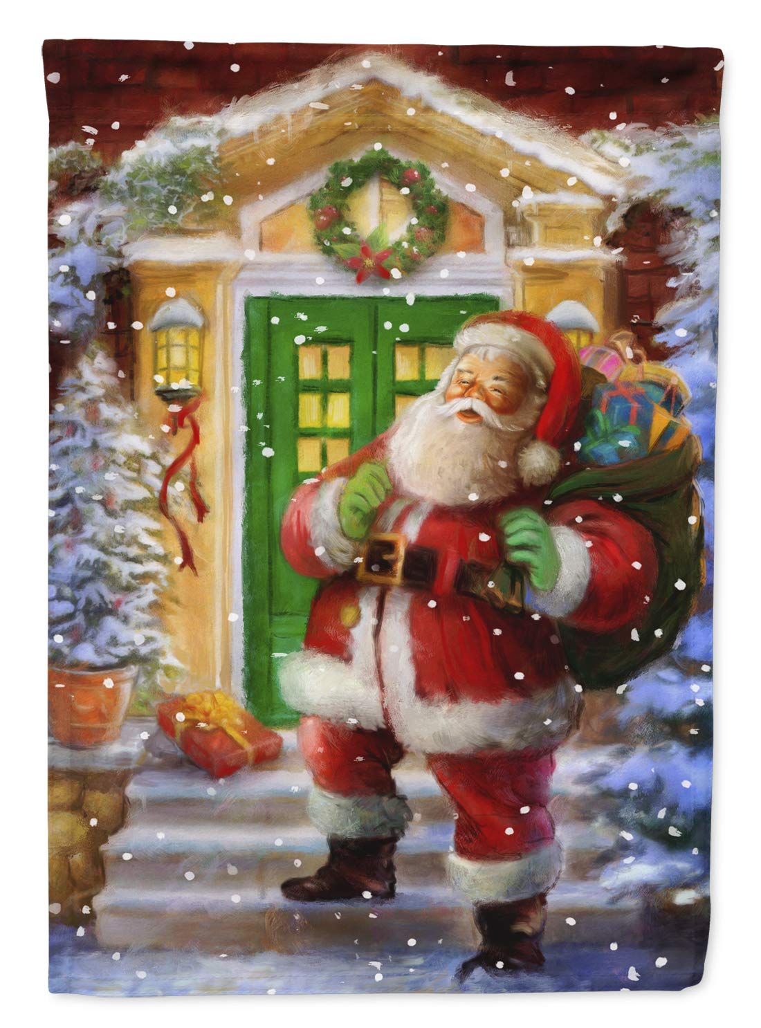 Drapeau d'extérieur Père Noël en Toile Caroline's Treasures APH9486 pour embellir votre jardin
